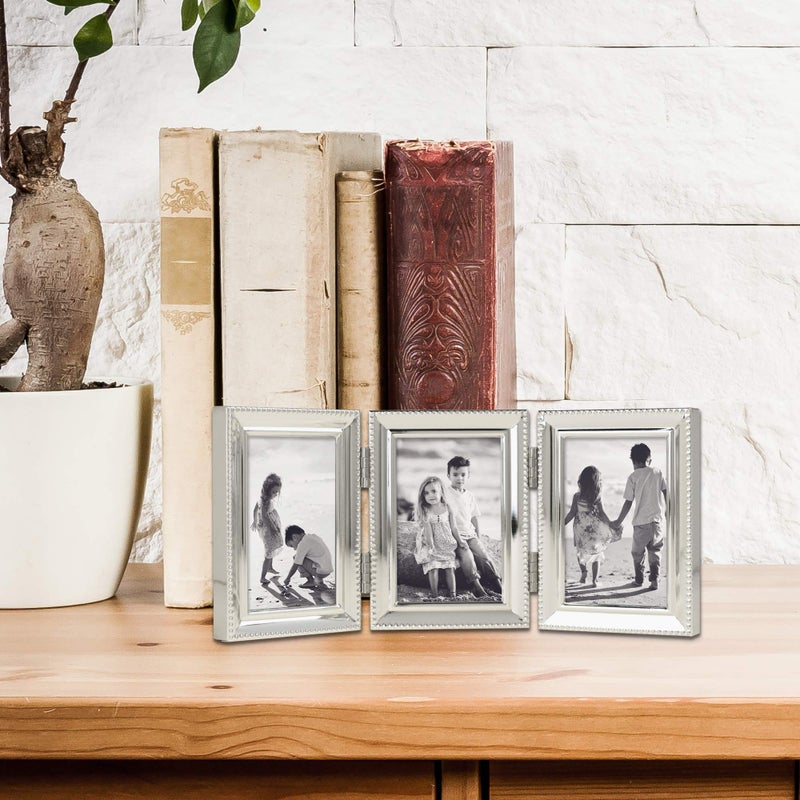 Lawrence Frames - 11623T Lawrence Metals Frame, 8.35"L x 3.66"W Triple, Silver - Image 2